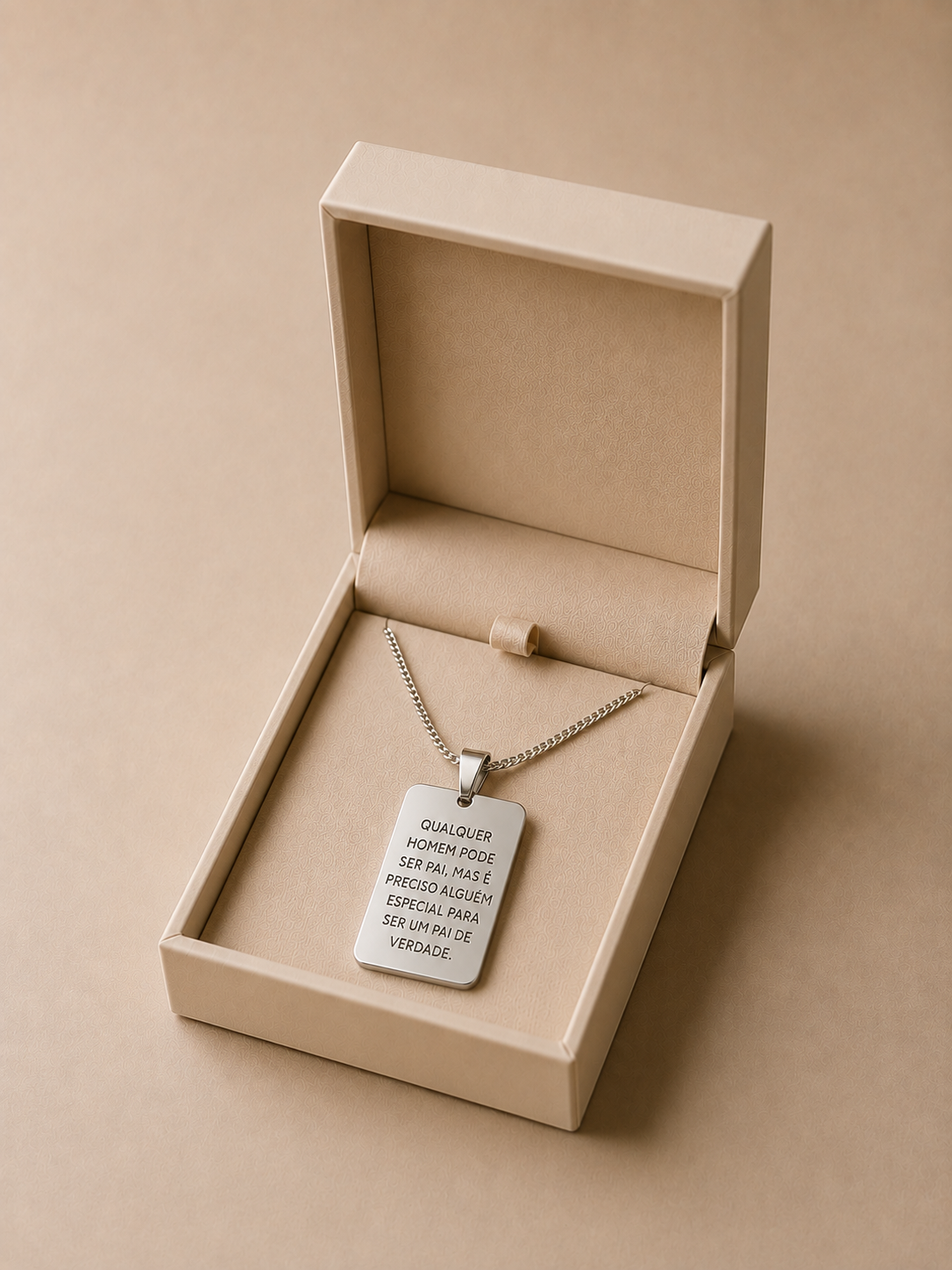 Colar Placa Padrastro Prata 925
