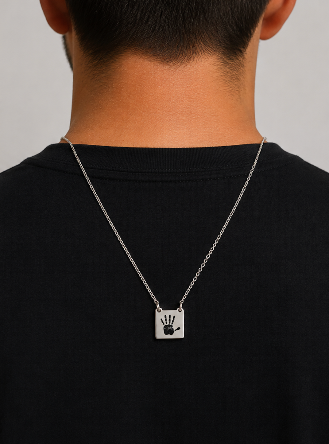 Colar Escapulário Best Dad Prata 925