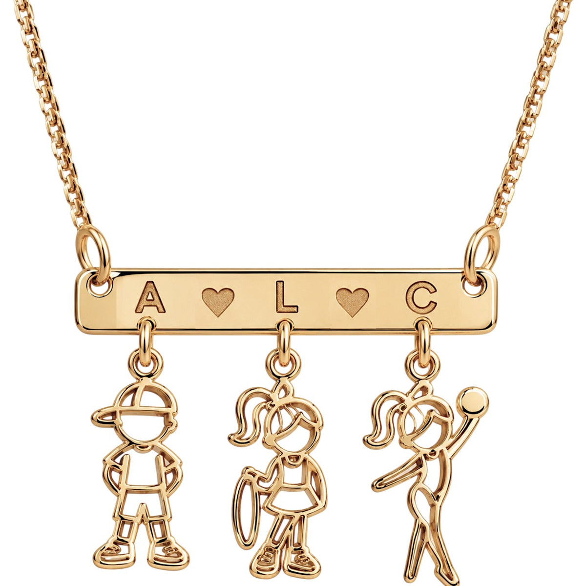 Colar Plaquinha Personalizado Filhos