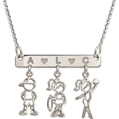 Colar Plaquinha Personalizado Filhos