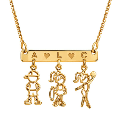 Colar Plaquinha Personalizado Filhos